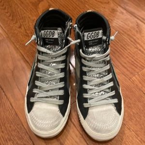 New condition golden goose stunning glitter tongue camouflage size 36 glitter